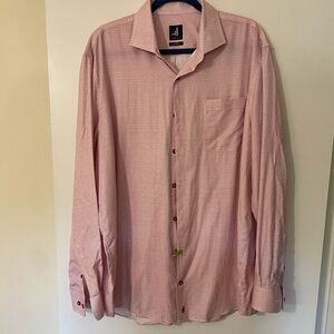Johnnie-O mens button down Sangria pattern XL